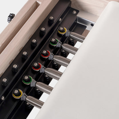 Reformer Pilates Pliable Bois Massif Cuir Végétal Premium | Atelier Pilate