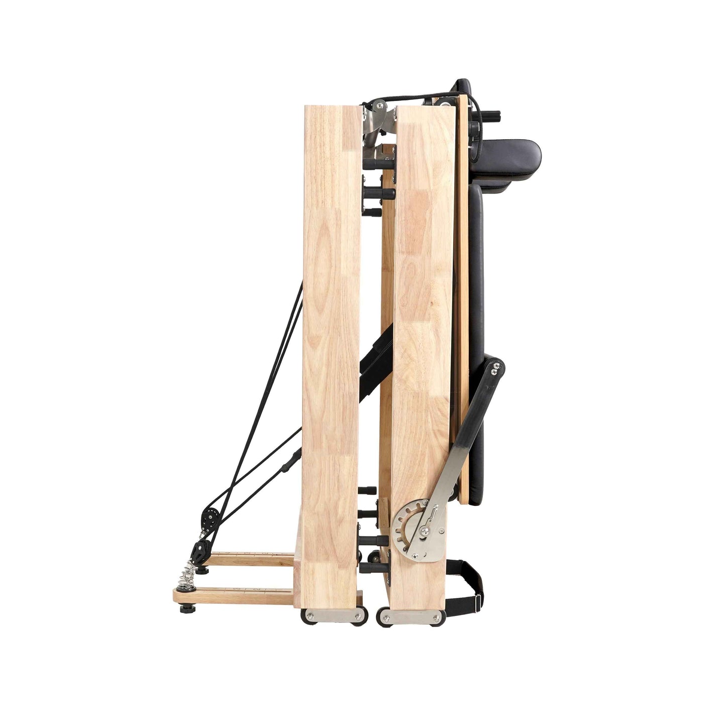 Reformer Pilates Pliable en Chêne – Reformer Pliable de Niveau Studio - Atelier Pilate
