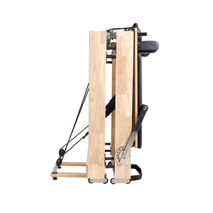 Reformer Pilates Pliable en Chêne – Reformer Pliable de Niveau Studio - Atelier Pilate