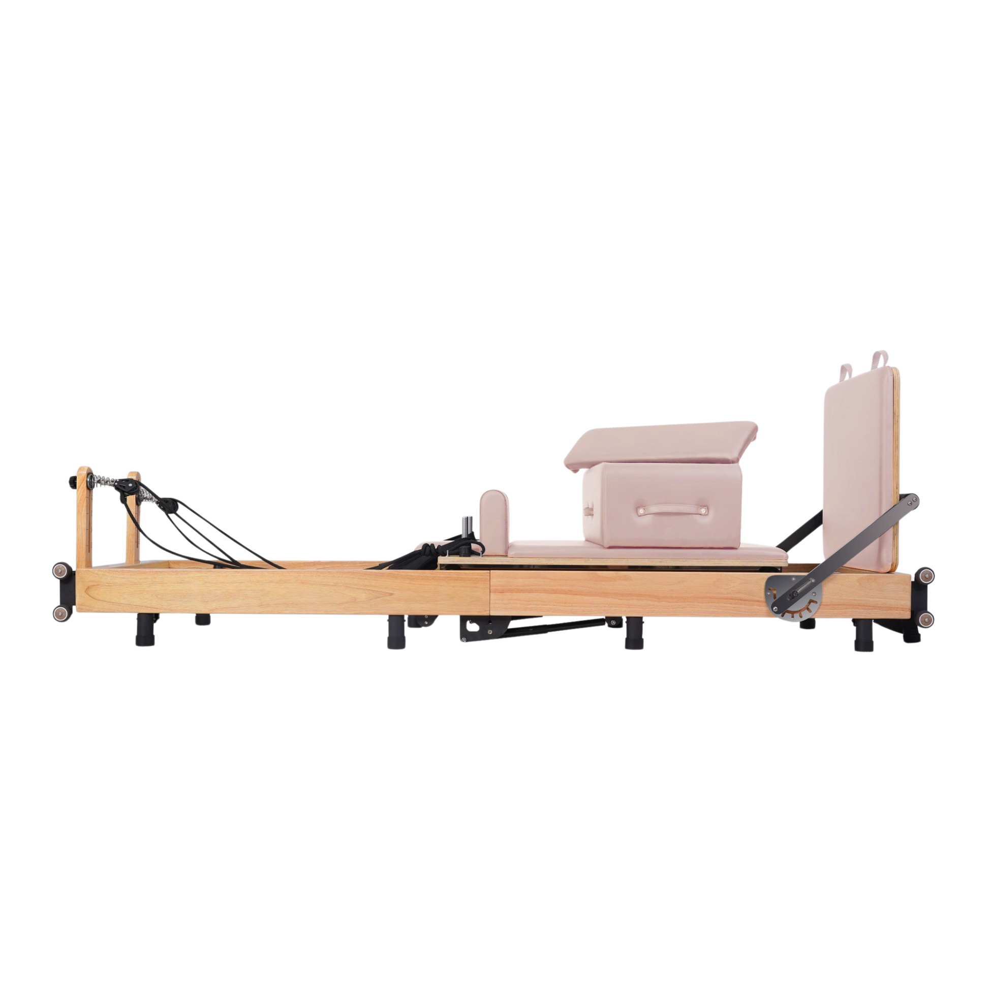 Reformer Pilates Pliable en Chêne – Reformer Pliable de Niveau Studio - Atelier Pilate