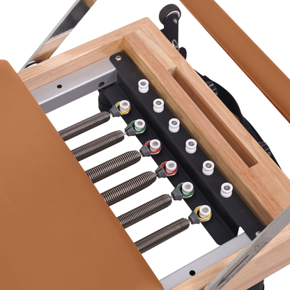 Reformer Pilates Pliable en Chêne – Reformer Pliable de Niveau Studio - Atelier Pilate