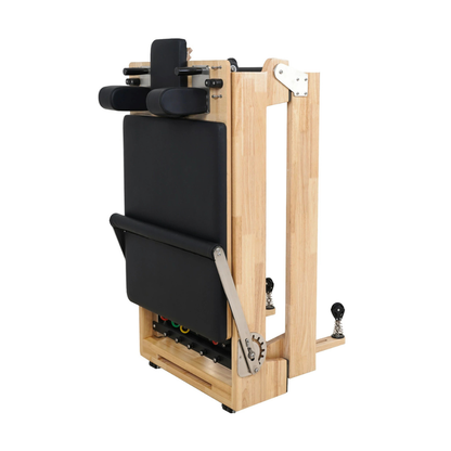 Reformer Pilates Pliable Bois Massif Cuir Végétal Premium | Atelier Pilate
