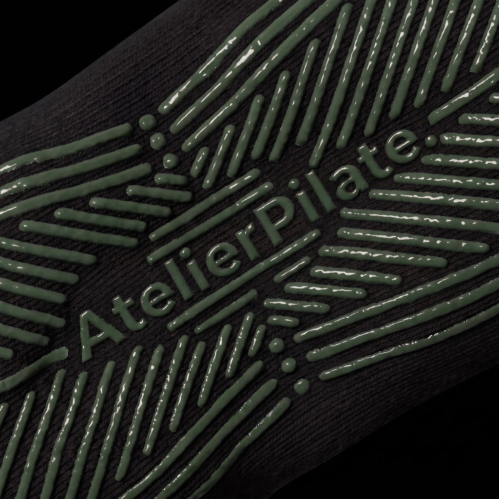 Chaussettes Pilates Antidérapantes Noires - Atelier Pilate