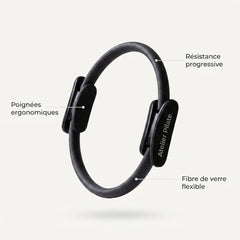 Pack Balle & Anneau Pilates Noirs - Duo Renforcement - Atelier Pilate