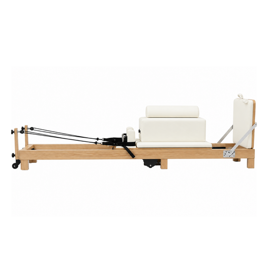 Reformer Pilates Pliable Bois Massif Cuir Végétal Premium | Atelier Pilate