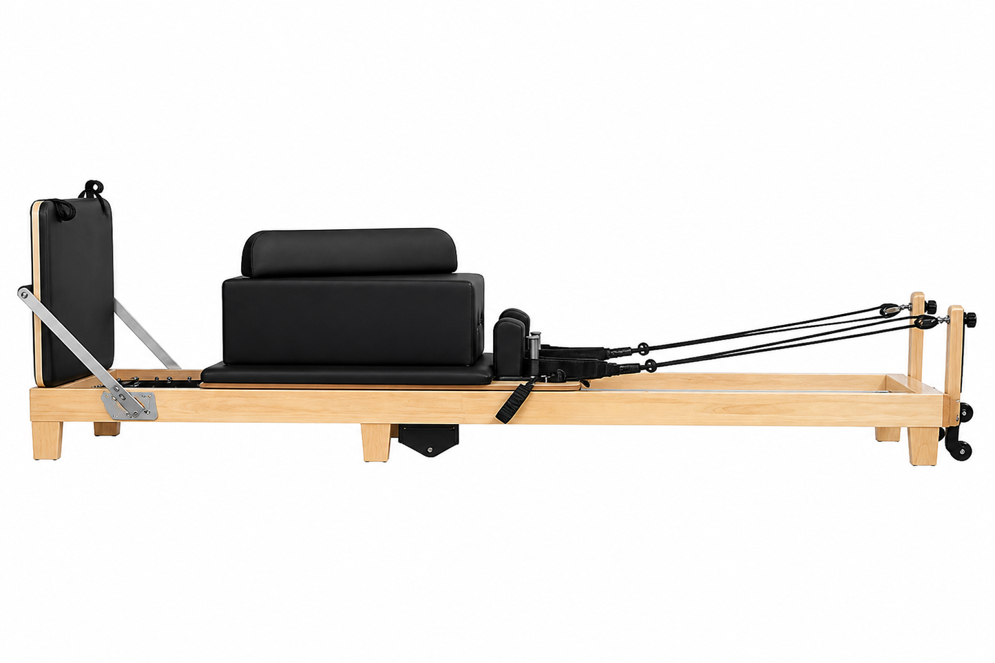 Reformer Pilates Pliable Bois Massif Cuir Végétal Premium | Atelier Pilate