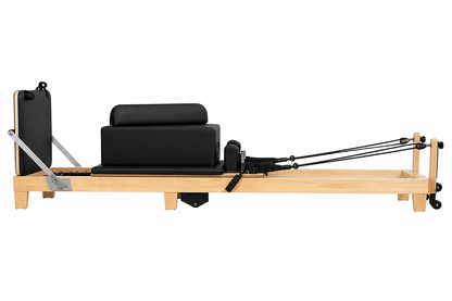 Reformer Pilates Pliable Bois Massif Cuir Végétal Premium | Atelier Pilate